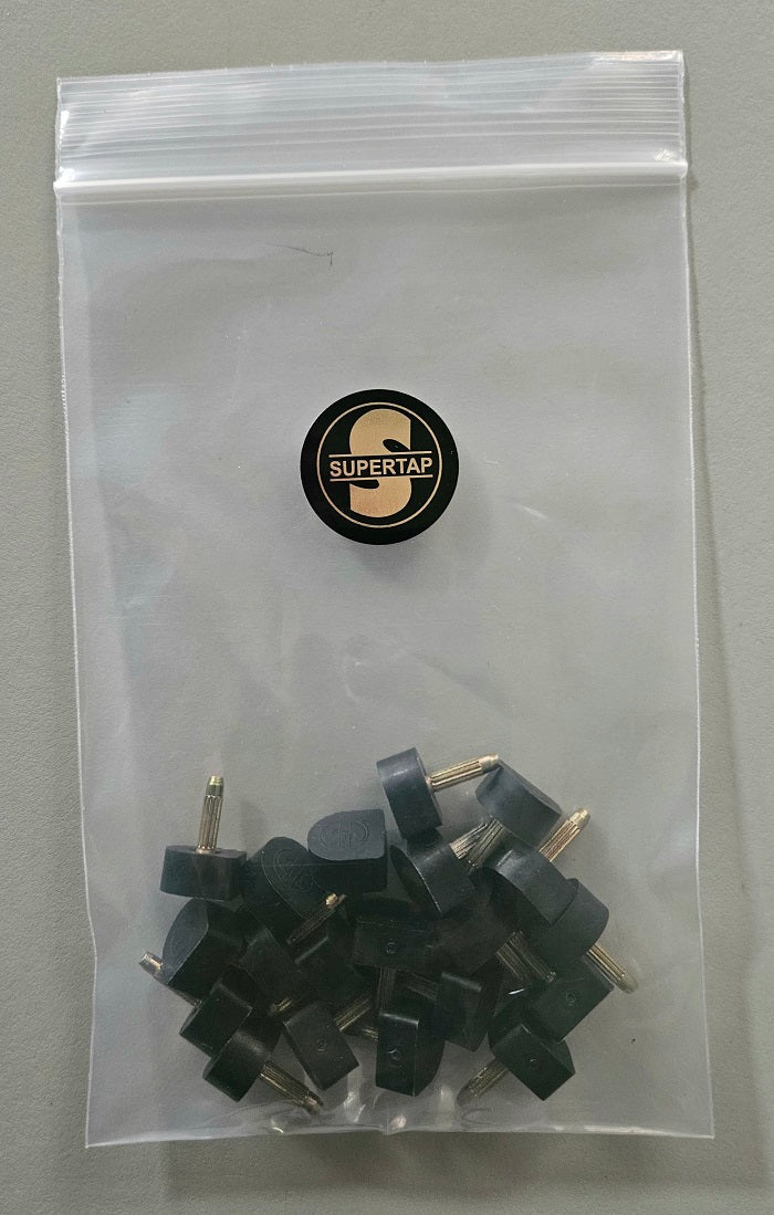 Super Tap thin pin dowles, black