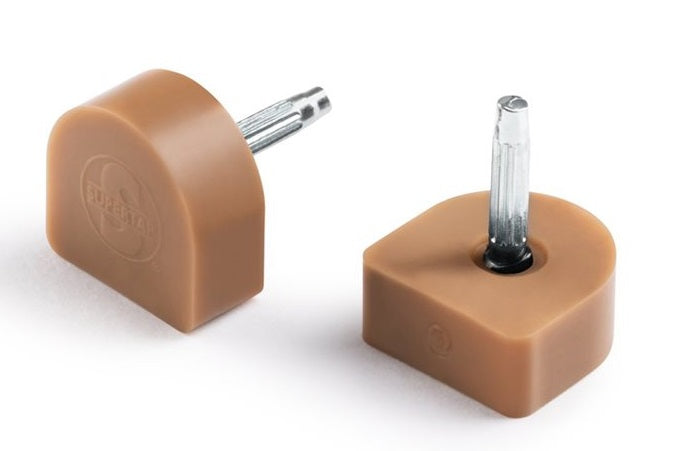 Super Tap dowels, gold flex pin, oak