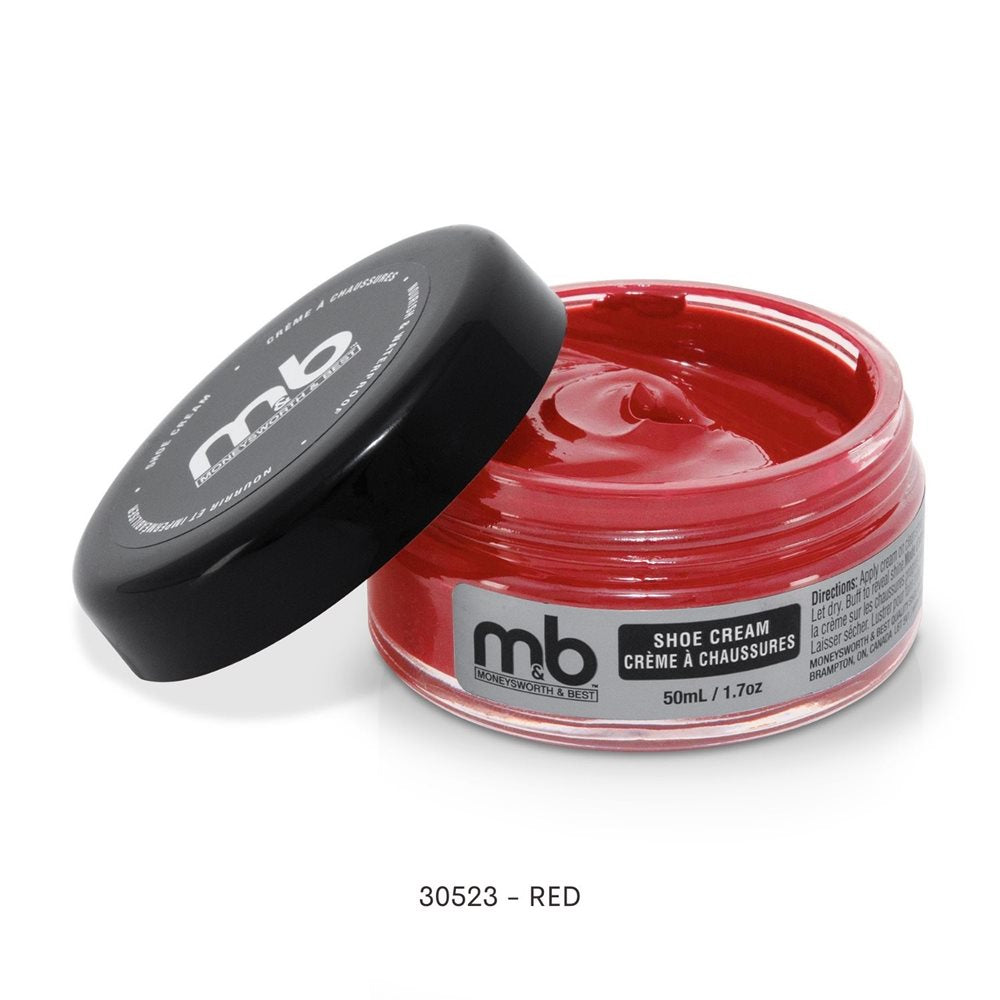 Moneysworty & Best RED and GRAY shoe cream, 50ml. 1.7 ounce