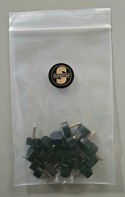 Super Tap thin pin dowles, black