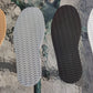 668 Rubber full soles, flat, 4mm, wavy design, 12.8" x 5.7", 4 colors available