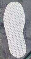 668 Rubber Full Sole, 4mm, wavy design, white