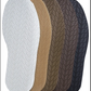 687  Rubber full sole, 4mm, tire design, 33cm x 12.6cm x .4cm white