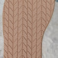 687  Rubber full sole, 4mm, tire design, 33cm x 12.6cm x .4cm white
