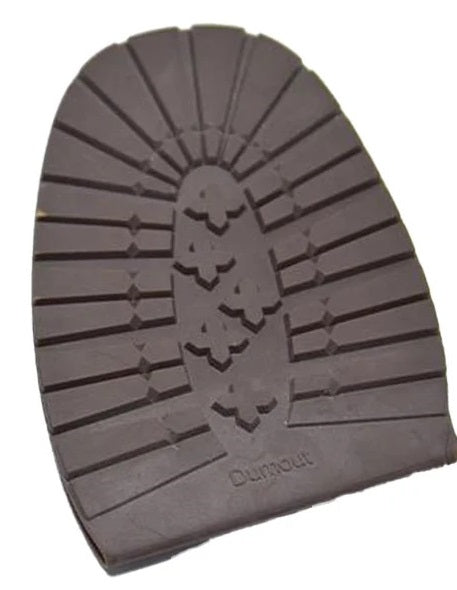 Lug half sole, 6.9" X 4.5", 5mm (9.5 iron), brown