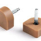Super Tap dowels, gold flex pin, oak