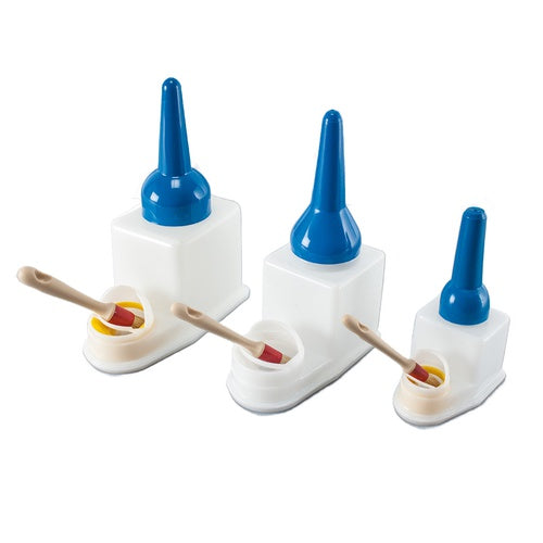 Plastic glue pots, 3 sizes